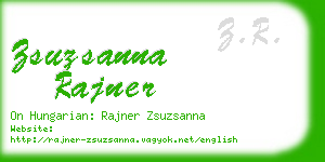zsuzsanna rajner business card